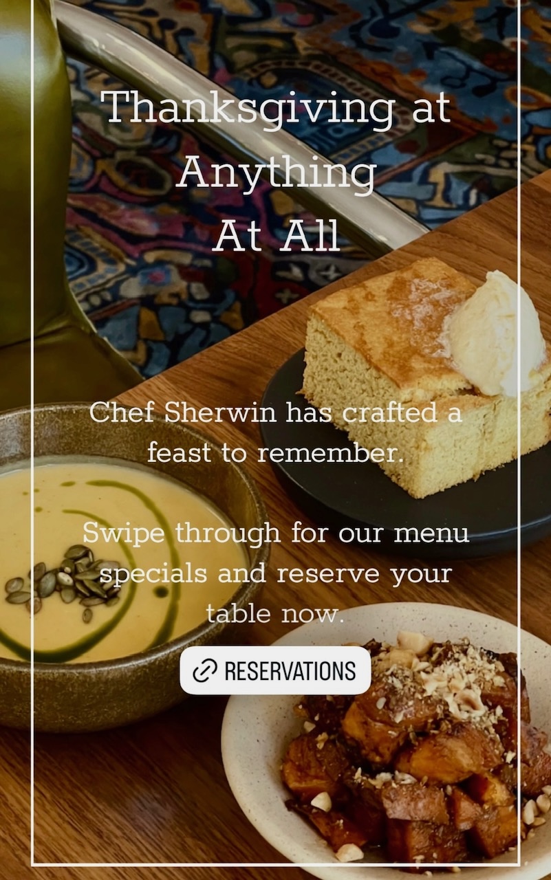 Chef Sherwin Invites You To Thanksgiving Feast At The Roosevelt Island ...